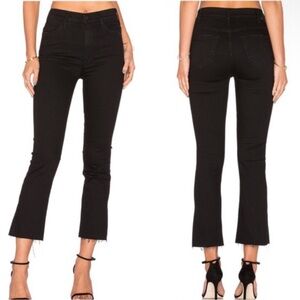 MOTHER The Hustler Ankle Fray Not Guilty Black Size 27 Straight